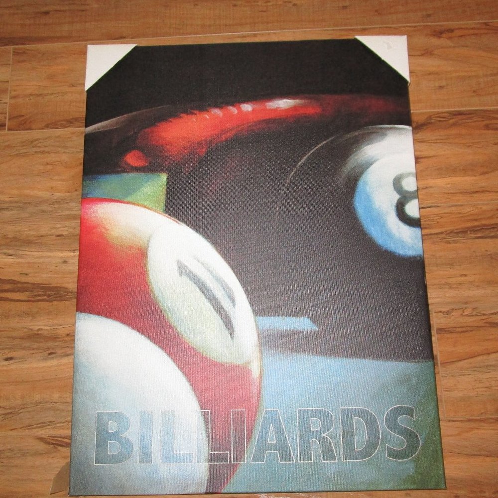 BILLIARDS Canvas NWT